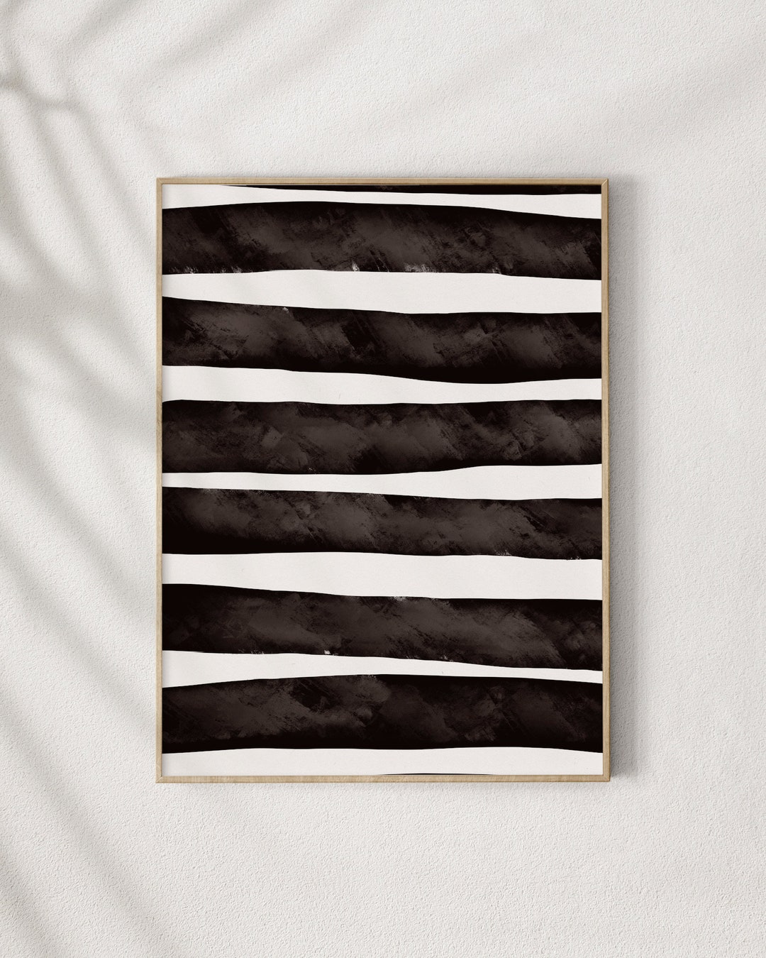 Abstract Art Print, Black and White Wall Art, Geometric Printable Wall ...