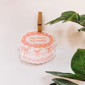 Very Demure Very Mindful Sticker, Trendy Demure, Water Bottle Sticker, Laptop Sticker, Girly Sticker, Very Cutesey Sticker, Demure Sticker