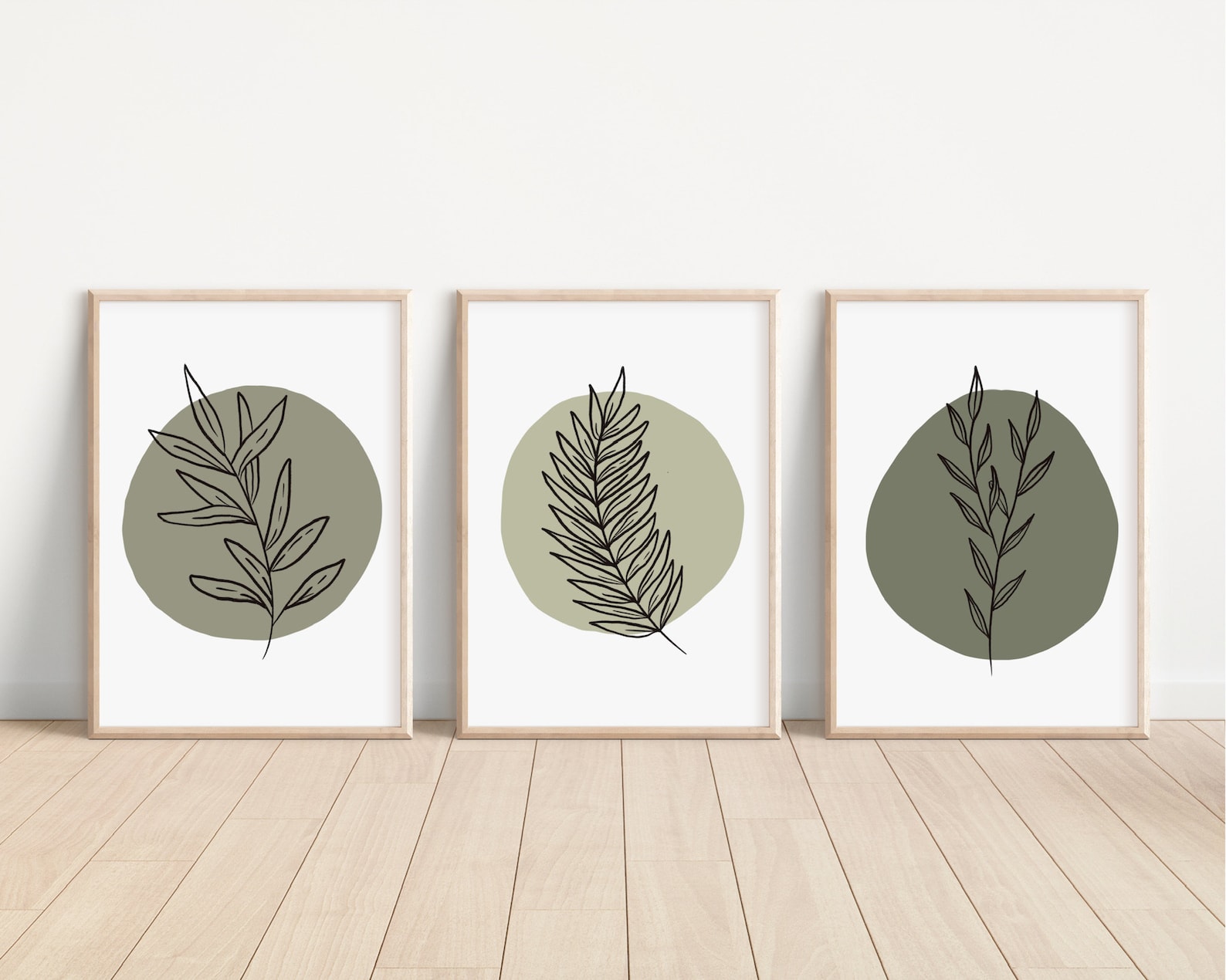 Sage Green Wall Prints Sage Green Gallery Wall Set of 3 Etsy