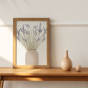 Lavender Print, Lavender Wall Art, Botanical Print, Printable Art, Lavender Instant Download Printable Wall Decor, Lavender Home Decor image 8