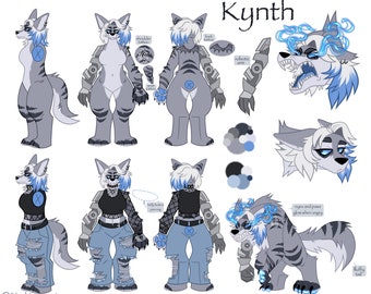 Custom complex reference sheet commission