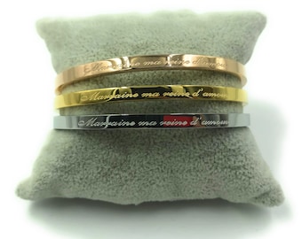 Armband Silber Aus Stahl mit Bote Meine Liebe Königin