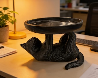 Dekorativer Katzenständer mit Tablett – 3D-gedruckt