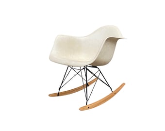 Eames RAR Parchment Rocking Chair for Herman Miller
