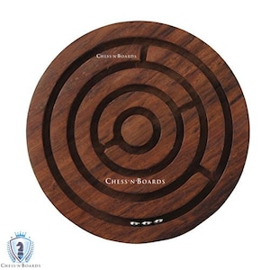 Handmade Round Labyrinth Maze Wooden Toys Brain Teaser Puzzle Game | Wooden Maze Puzzle/Thanks Giving Day/Christmas Gift