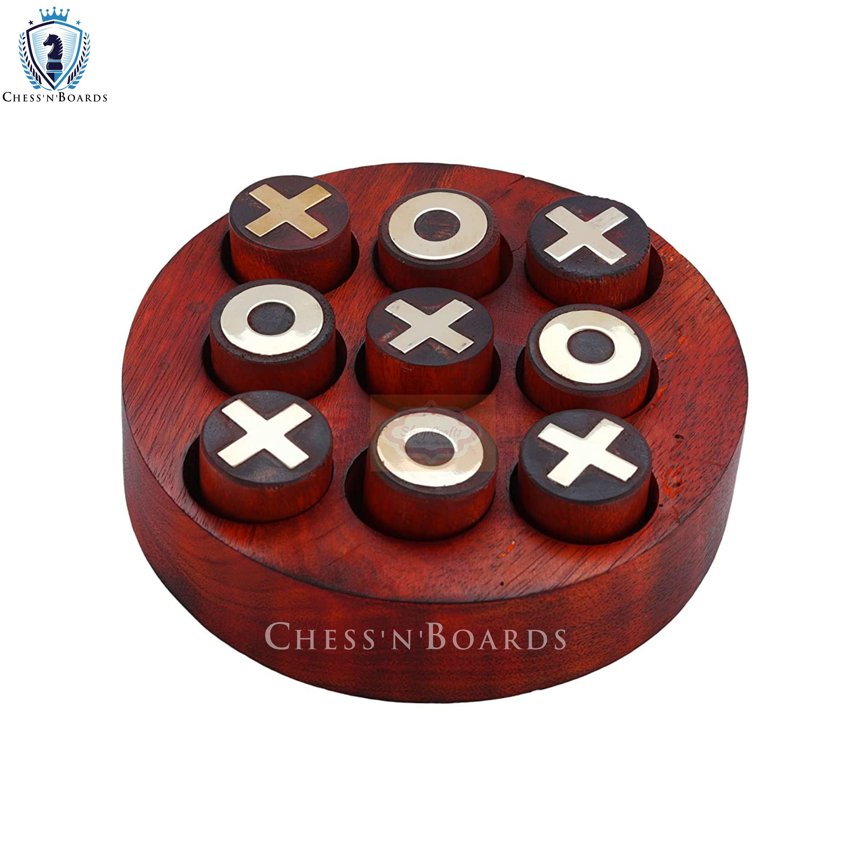 Printed Wooden Puzzle - Tic Tac Toe, Noughts and Crosses (5x5