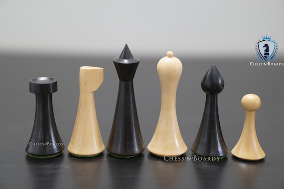 Master Series Triple Weighted Plastic Chess Set Black & Camel Pieces -  3.75 King