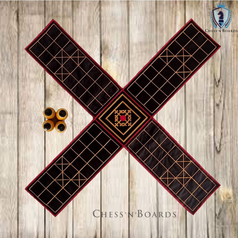 Indian Ludo Game: Chausar Chopat Pachisi Set - Etsy