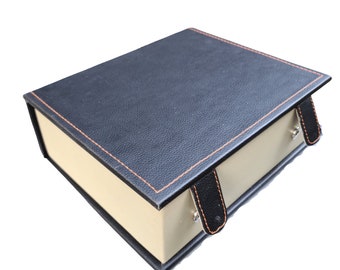 Book Style Storage Box For Chess pieces upto 4.2&quot; King chessmen set- Leatherette/ Thanks Giving Day Gift/ Free Gift | Christmas Gift