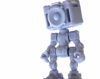 Robot Bass Head / Blank Mini Figure