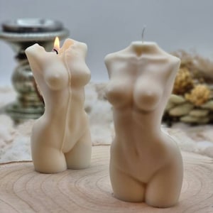 Body candle / scented candle / body candle / rapeseed wax / woman's body candle / votive candle / decorative candle / Mariste candle