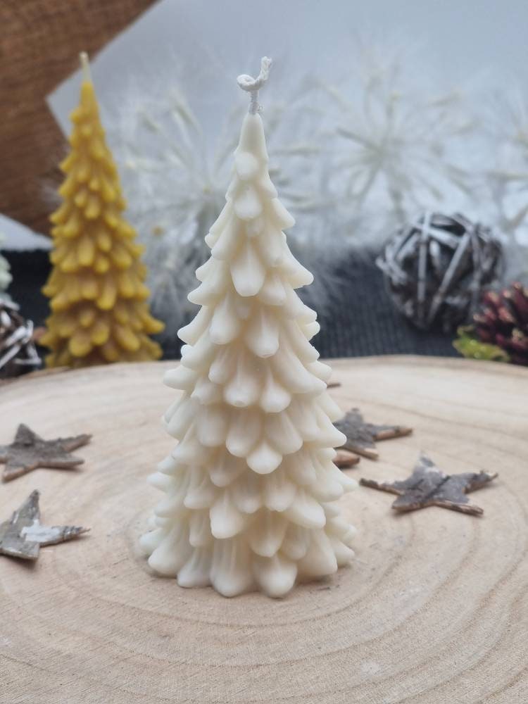 Tannenbaum-Kerze/ Rapswachs/ Bienenwachs/ Maristekerzen/ Weihnachtsgeschenke