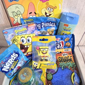 SpongeBob| Kids Birthday Gift| Kids Get Well| Toddler Gift| SpongeBob Gift Box| Gifts for Boys| Gifts for Toddler Boys| Valentine's Gift