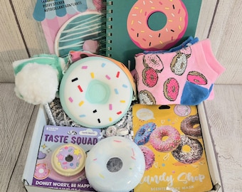 Caja de regalo de donuts/Cumpleaños de niña adolescente/Mejórate pronto/Spa para niñas/Paquete de cuidado