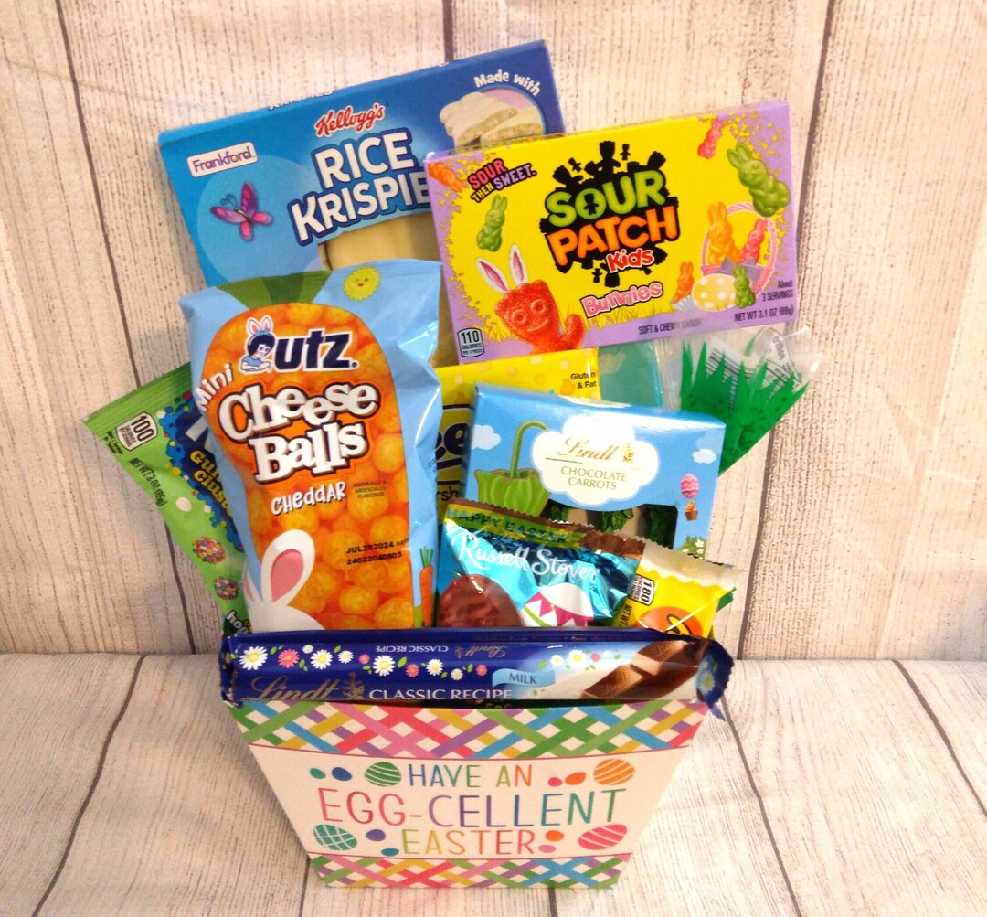 Easter Candy Candy Gift Basket Filled Easter Gift Box Easter for Boys