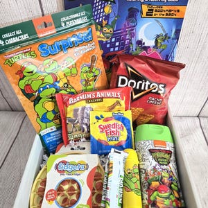 Teenage Mutant Ninja Toy| Boys Birthday| Boy&#39;s Get Well| Gift for Boys| Gift for Toddlers| Kids Gift Basket| TMNT Gift Basket|Boo Basket