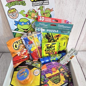 Teenage Mutant Ninja Toy| Boys Birthday| Boy&#39;s Get Well| Gift for Boys| Gift for Toddlers| Kids Gift Basket| TMNT Gift Basket|Valentine&#39;s