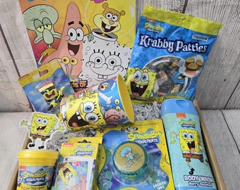 SpongeBob Gift Box: Kids Birthday, Get Well Soon Care Package