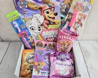 Caja de regalo de Skye Paw Patrol/Cumpleaños/Mejórate pronto/Paquete de ayuda
