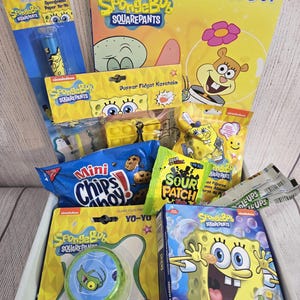 SpongeBob| Kids Birthday Gift| Kids Get Well| Toddler Gift| SpongeBob Gift Box| Gifts for Boys| Gifts for Toddler Boys| Boo Basket