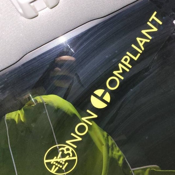 Non-compliant Cat Decal