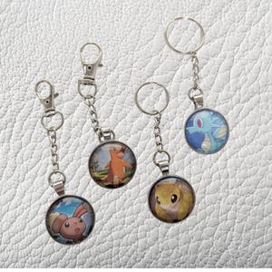 Poke Key Chains - Poke Card Fan Jewelry