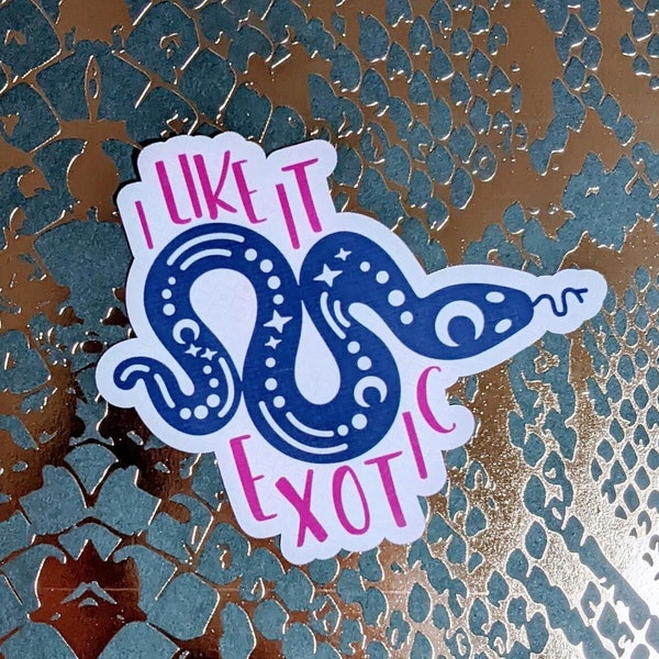 I Like it Exotic Vet Med Sticker