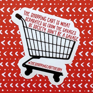 Shopping Cart Theory Sticker