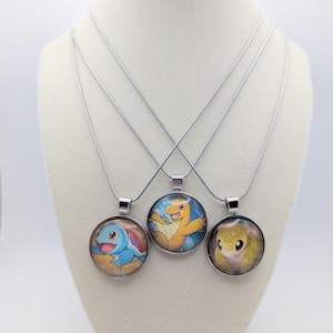 Collier à pendentif personnalisé Poke Card par Lilly Pop Creations