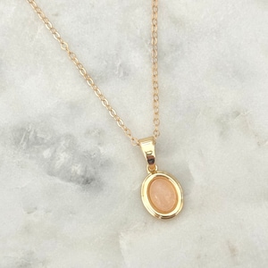 Sunstone Pendant Necklace, Dainty Necklace, 14k Gold Filled Necklace, Healing Jewelry, Gemstone Necklace, Gifts For Her, Minimalistic