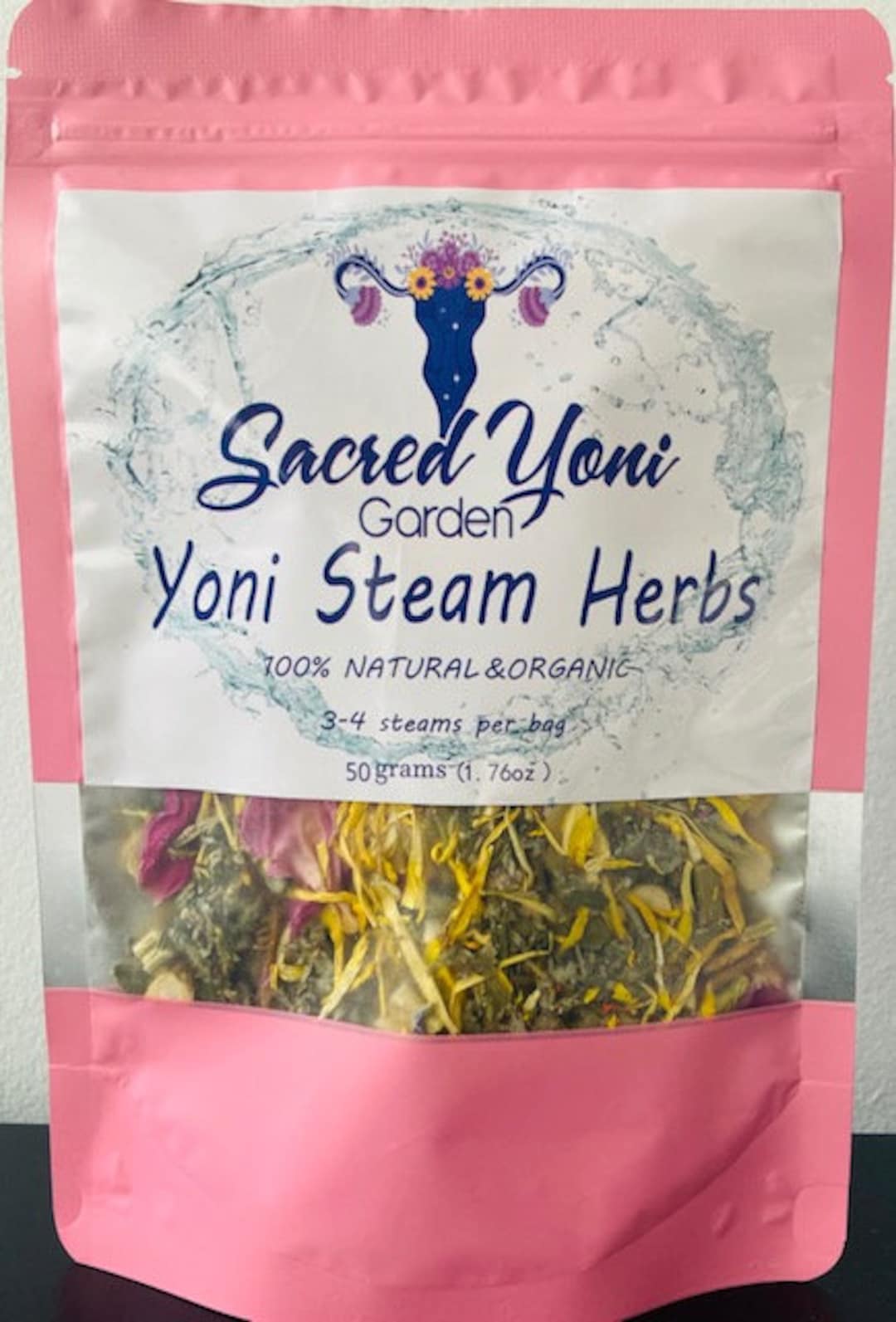Yoni Natural Organic Steam Herbs for Womb Wellness, Menstrual Cramps ...