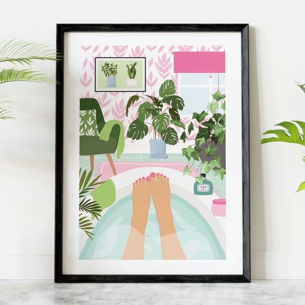 Pink Bathroom - Etsy