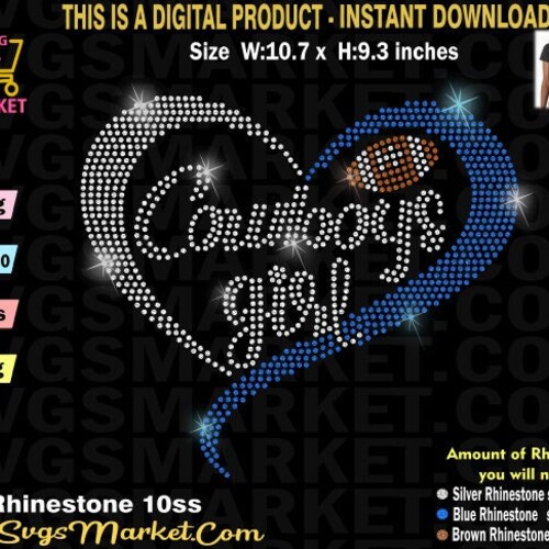 Instant Download Rhinestone Template Footballpatriots - Etsy