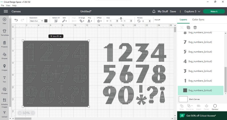 Instant Download Numbers Rhinestone Template Svg, Numbers Rhinestone ...