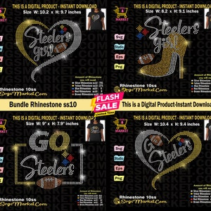 Instant Download Rhinestone Template Football svg, Steelers svg rhinestone for Cricut, Steelers team svg,Rhinestone svg football team