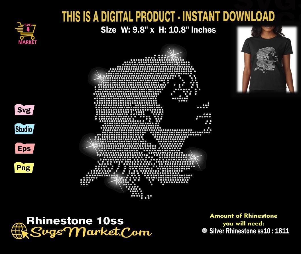 Aa Rhinestone Svg Rhinestone Template Svg MJ Cut File for Cricut, Cameo. - Etsy