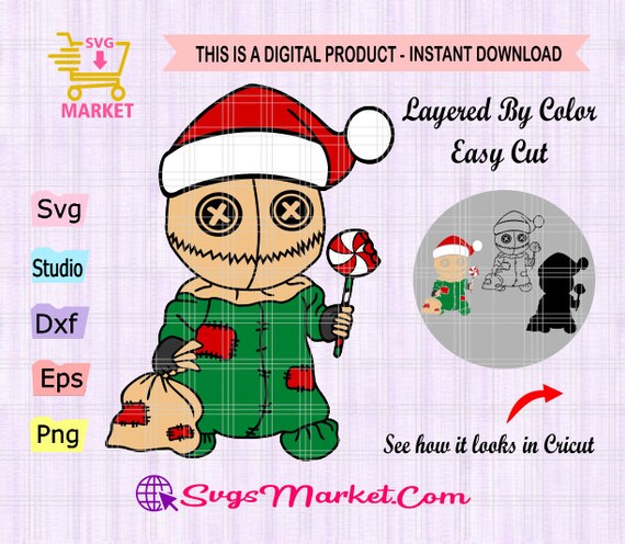 Horror Movie Chibi Christmas Svg Christmas Cartoons Svg - Etsy