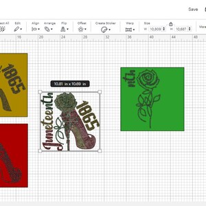 Juneteenth 1865 Rhinestone Template Svg, Freedom Day Rhinestone Svg for ...