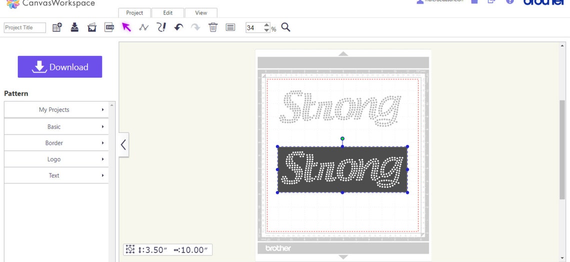 Strong Rhinestone Template Svg, Strong Rhinestone Ss10 Svg, Strong ...