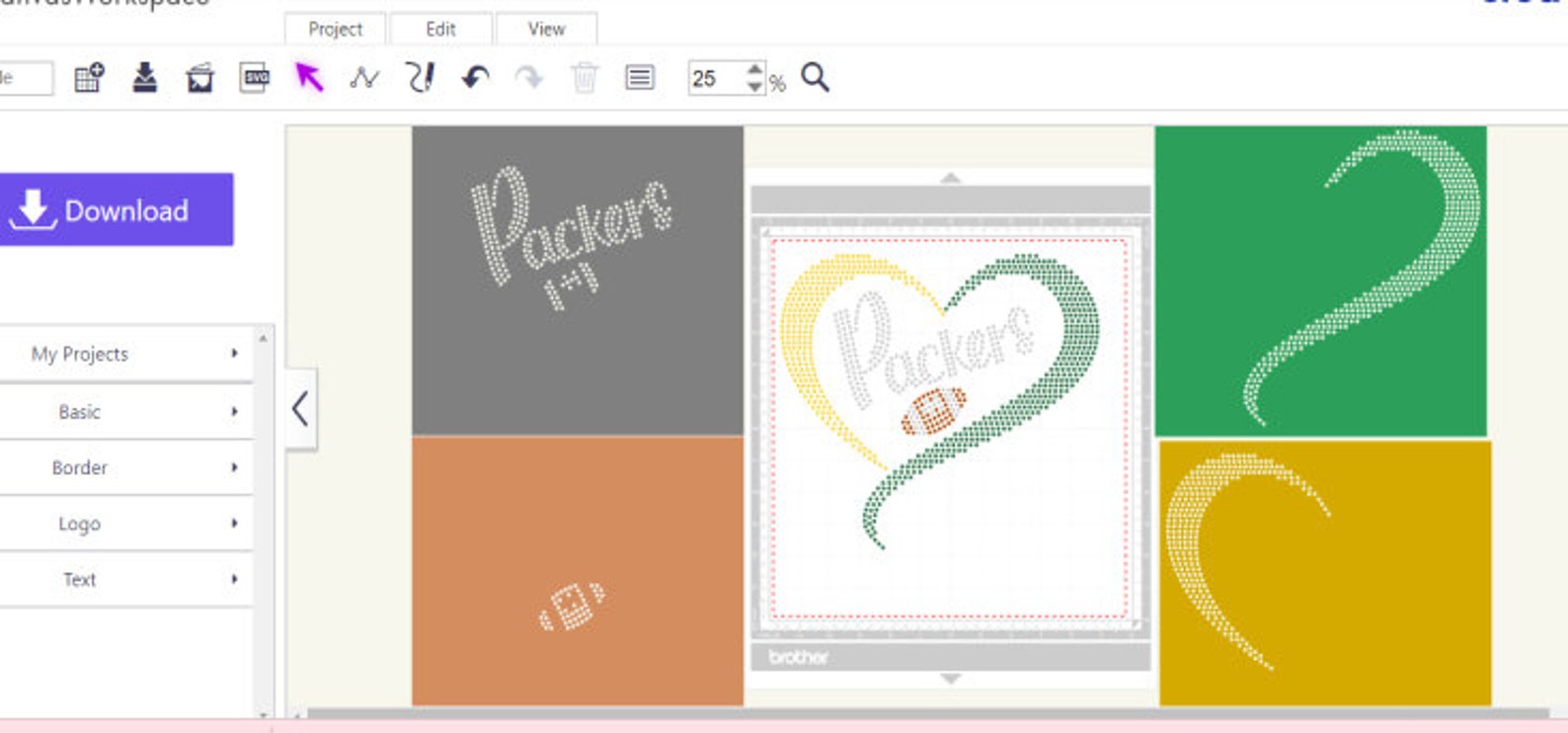 Packer Rhinestone Designs Instant Download Rhinestone Template Football, Packers Rhinestone Svg ...