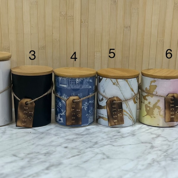 Bacon Grease Jar Etsy