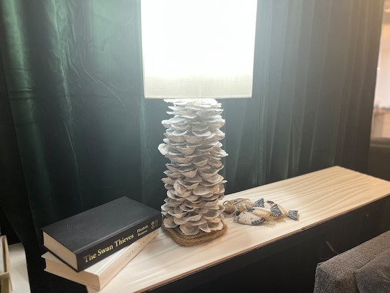 Oyster shell cheap table lamp