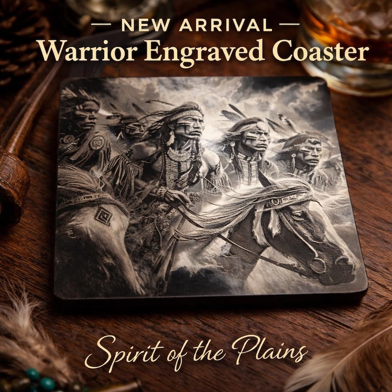 Native American Inspired Engraved Coasters - Etsy