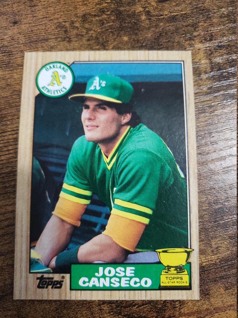 1987 Topps Jose Canseco Rookie Card Number 620 - Etsy