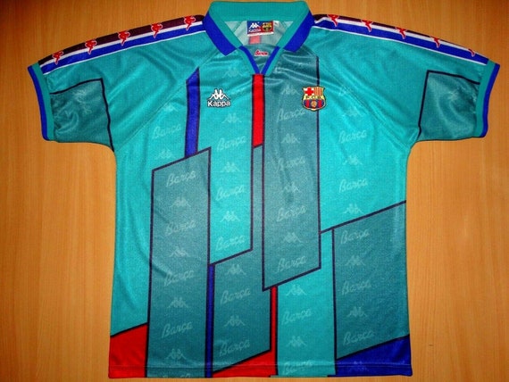 Sale BARCELONA Away Shirt 1995 1996 Kappa Jersey Camisa 95 96 Soccer  Football - Etsy