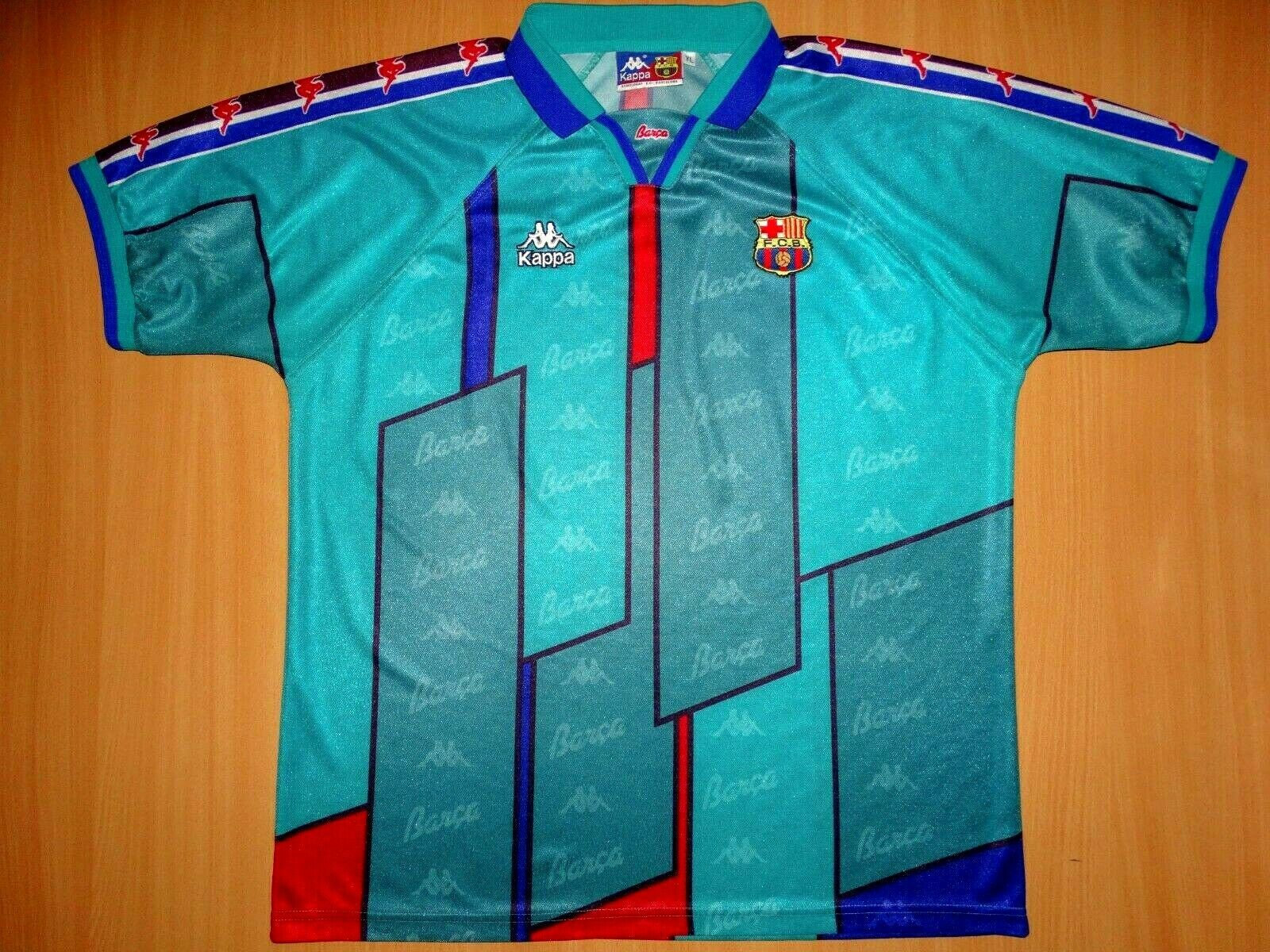 Sale BARCELONA Away Shirt 1995 1996 Kappa Jersey Camisa 95 96 - Etsy