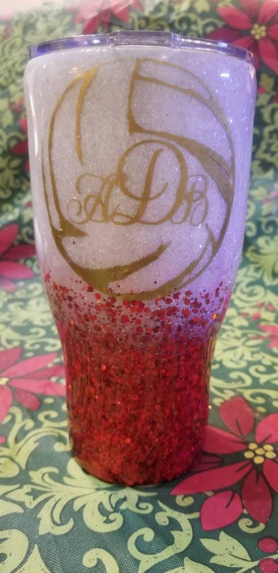 Custom Tumbler With Vinyl Decals Etsy