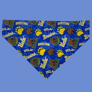 UCLA Over The Collar Dog Bandana, Bruins Dog Bandana, NCAA dog Bandana, March Madness