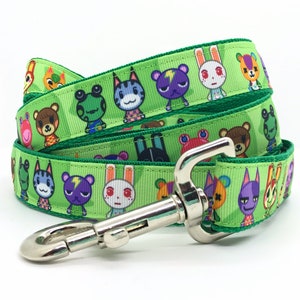 Sandbox Gamer Dog Leash, Cartoon Animals Dog Leash, Video Game Dog Leash, Cute Dog Leash