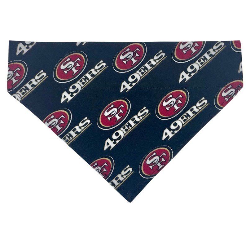 49ers Over the Collar Dog Bandana, San Francisco Dog Bandana, NFL Dog ...